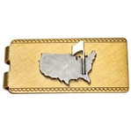 Classic Masters Tournament Gold & Silver-Tone Money Clip in Original Box
