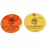 1980 Masters (Tuesday) & 1987 Masters (Wednesday) Tournament Tickets