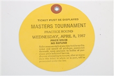 1980 Masters (Tuesday) & 1987 Masters (Wednesday) Tournament Tickets