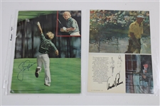 Big 3' Palmer, Nicklaus, & Player plus Nine (9) others Signed Golf World/Magazine Pages JSA ALOA