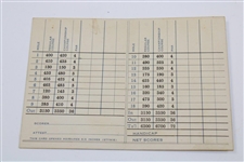 1932-1934 Earliest Known Augusta National Golf Club Scorecard