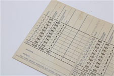 1932-1934 Earliest Known Augusta National Golf Club Scorecard
