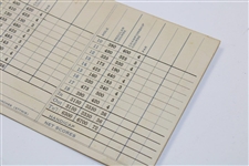 1932-1934 Earliest Known Augusta National Golf Club Scorecard