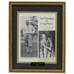 Craig Wood 1941 Masters Champion Signed Photo Display - Framed JSA #XX48174