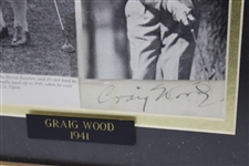 Craig Wood 1941 Masters Champion Signed Photo Display - Framed JSA #XX48174