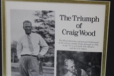 Craig Wood 1941 Masters Champion Signed Photo Display - Framed JSA #XX48174
