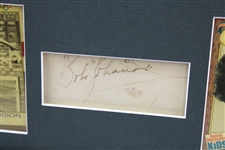 Babe Didrikson Zaharias Signed Cut with Photo/Cards Display - Framed JSA #XX48162