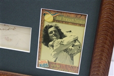 Babe Didrikson Zaharias Signed Cut with Photo/Cards Display - Framed JSA #XX48162