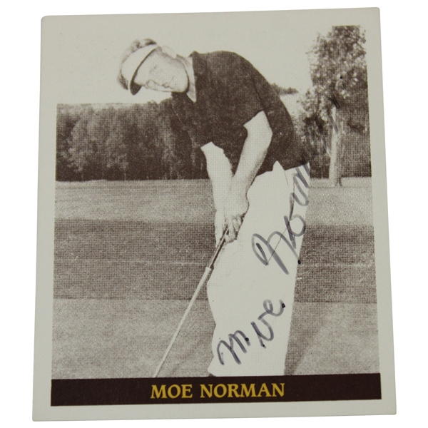 Moe Norman Signed Famous Golfers of the 40s & 50s Golf Card #23 JSA #UU13677