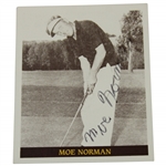 Moe Norman Signed Famous Golfers of the 40s & 50s Golf Card #23 JSA #UU13677