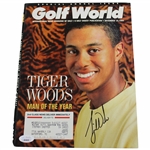Tiger Woods Signed 1994 Golf World Man of the Year Cover Page - November JSA #XX49033