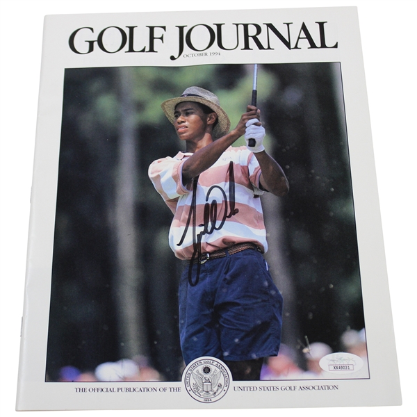 Tiger Woods Signed 1994 USGA Golf Journal Magazine - October JSA #XX49031