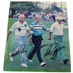 Arnold Palmer, Jack Nicklaus & Lee Trevino Signed Magazine Page JSA #XX48166
