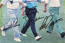 Arnold Palmer, Jack Nicklaus & Lee Trevino Signed Magazine Page JSA #XX48166