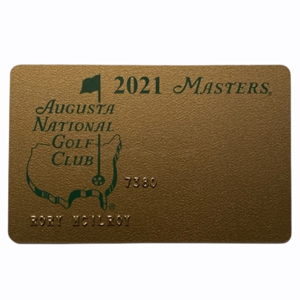 Rory McIlroys 2021 Personal Masters Credit Card