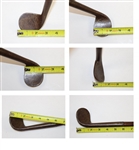 Circa 1850 Track Iron with Small Circular 2 x 2 Head 