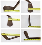 Circa 1860 Unknown Maker Bunker Iron with Deep Concave Face 