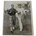 1936 Johnny Goodman & Lawson Little Evening News Wire Photo