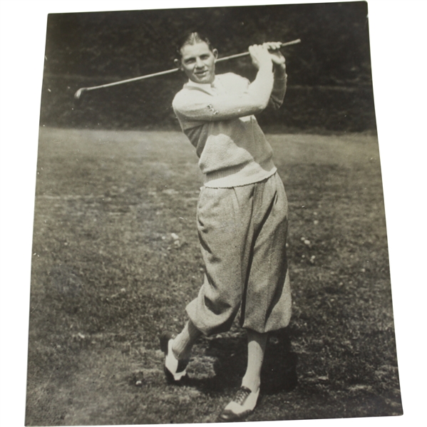 Circa Late 1920s Horton Smith Post-Swing Pose Photo by Keystone View Co.