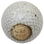Circa 1895 A-1 Black Mesh Golf Ball from Harry B. Wood/Hardison Collection - Excellent Condition