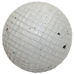 Circa 1895 A-1 Black Mesh Golf Ball from Harry B. Wood/Hardison Collection - Excellent Condition