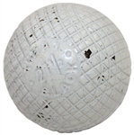 Circa 1895 A-1 Black Mesh Golf Ball from Harry B. Wood/Hardison Collection - Excellent Condition