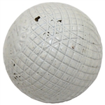 Circa 1895 A-1 Black Mesh Golf Ball from Harry B. Wood/Hardison Collection - Excellent Condition