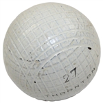Circa 1890 Thornton 27 Super B Golf Ball from Frank Hardison Collection - Excellent Condition