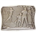 1916 Large French 'Societe de Golf de Paris' Sterling Silver Medal Awarded to E. Columbier in 1916