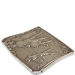1916 Large French 'Societe de Golf de Paris' Sterling Silver Medal Awarded to E. Columbier in 1916