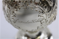 1915 Onwentsia Club Sterling Silver Goblet Members Golf Tournament Best Ball Foursome Trophy