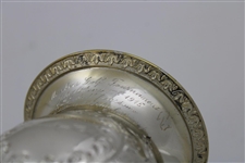 1915 Onwentsia Club Sterling Silver Goblet Members Golf Tournament Best Ball Foursome Trophy