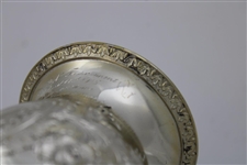 1915 Onwentsia Club Sterling Silver Goblet Members Golf Tournament Best Ball Foursome Trophy