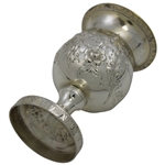 1915 Onwentsia Club Sterling Silver Goblet Members Golf Tournament Best Ball Foursome Trophy