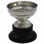 1917 Royal Portrush Sterling Silver Trophy on Plinth Won by C.R.C. Leich