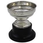 1917 Royal Portrush Sterling Silver Trophy on Plinth Won by C.R.C. Leich