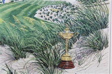 Payne Stewart & Team USA Plus Captain Signed 1991 Ryder Cup at Kiawah Island Poster - Framed JSA ALOA