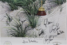 Payne Stewart & Team USA Plus Captain Signed 1991 Ryder Cup at Kiawah Island Poster - Framed JSA ALOA