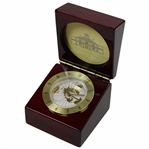 Masters Clubhouse World Desk Clock in Wooden Case