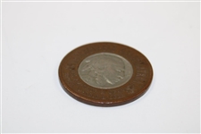 Bobby Jones “Impregnable Quadrilateral” Marker Coin with 1930 Buffalo Nickel