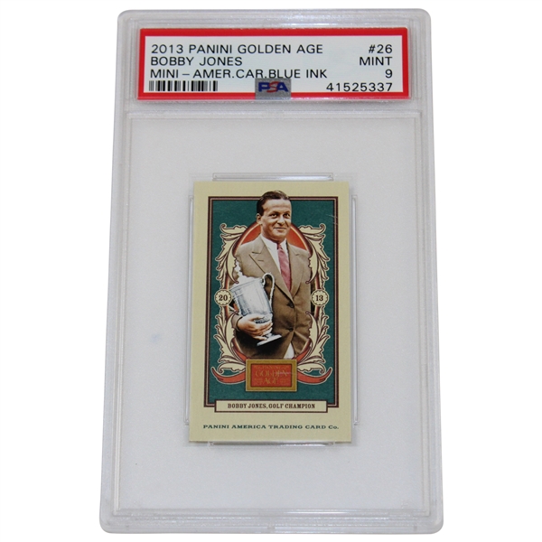 Bobby Jones 2013 Panini Golden Age Mini-Amer. Car. Blue Ink Card PSA Slabbed MINT 9 #41525337
