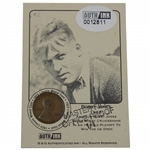 Bobby Jones 1923 Penny Card AUTH INK “Office Proof 1 of 1”