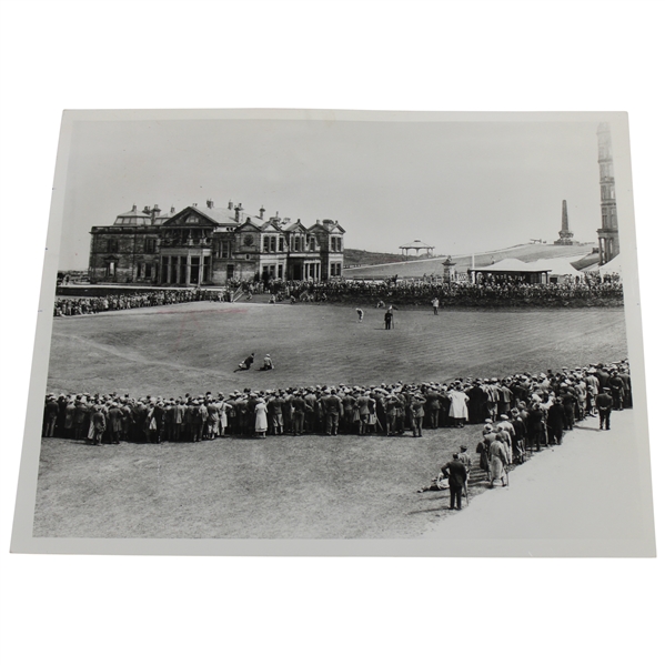 Bobby Jones Winning the 1930 British Amateur at The R&A St. Andrews Wire Photograph 