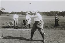 Warren G. Harding Driving from a Sand Tee as Senator Ca.1914-21 Harris & Ewing Press Photo