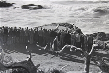 1951 Cypress Point Hole #16 Crosby Pro-Am Jack Burke Driving Wire Photograph 