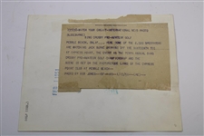 1951 Cypress Point Hole #16 Crosby Pro-Am Jack Burke Driving Wire Photograph 