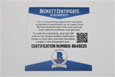Lee Elder Signed 2021 Masters Embroidered Flag BECKETT #BB49225
