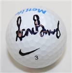 Sam Burns Signed Nike Metlife Logo Ball JSA ALOA