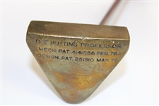 Vintage 'The Putting Professor' Brass Triangle Design - Patent # On Sole
