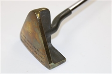 Vintage 'The Putting Professor' Brass Triangle Design - Patent # On Sole